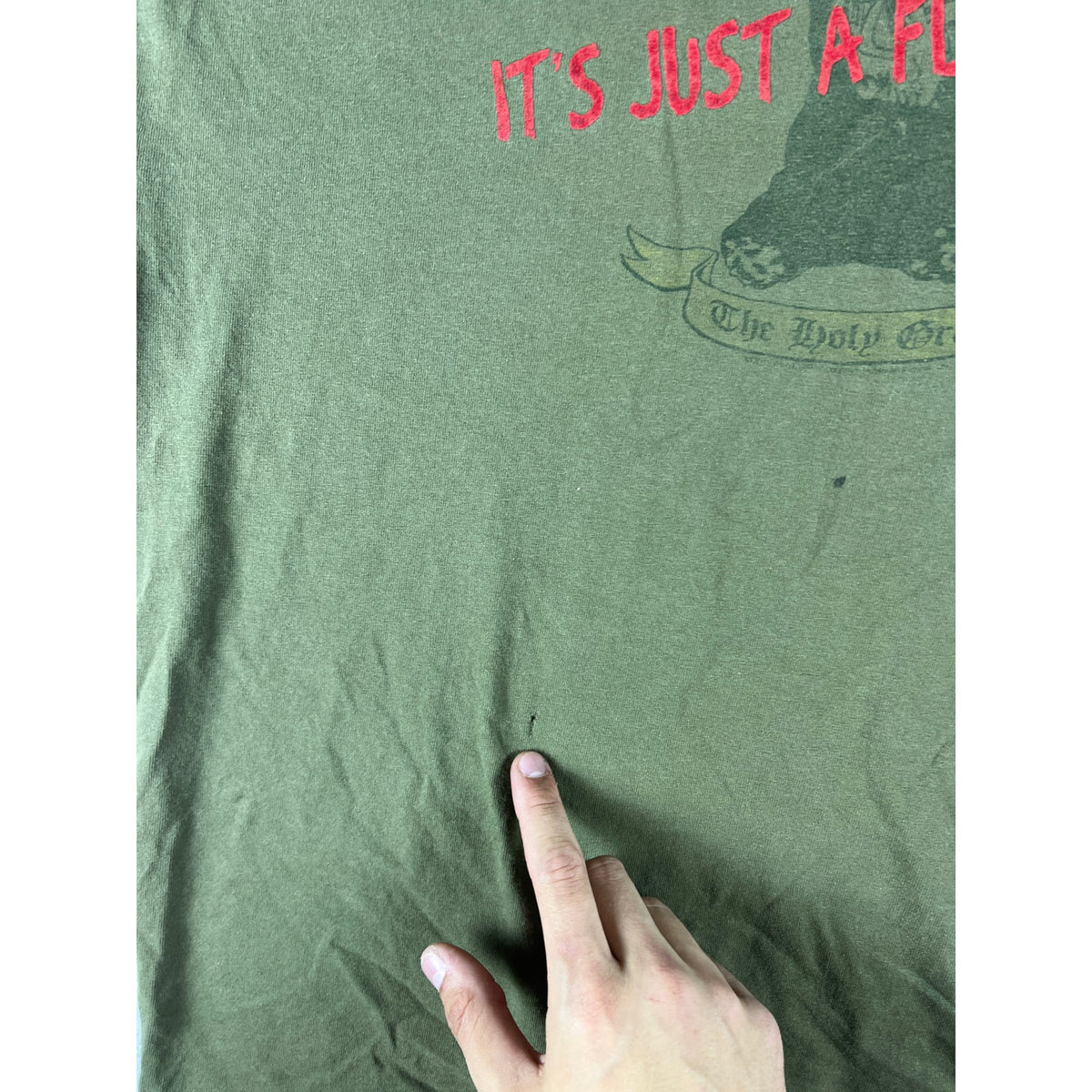 Vintage Monty Python Holy Grail Flesh Wound T-Shirt - XL