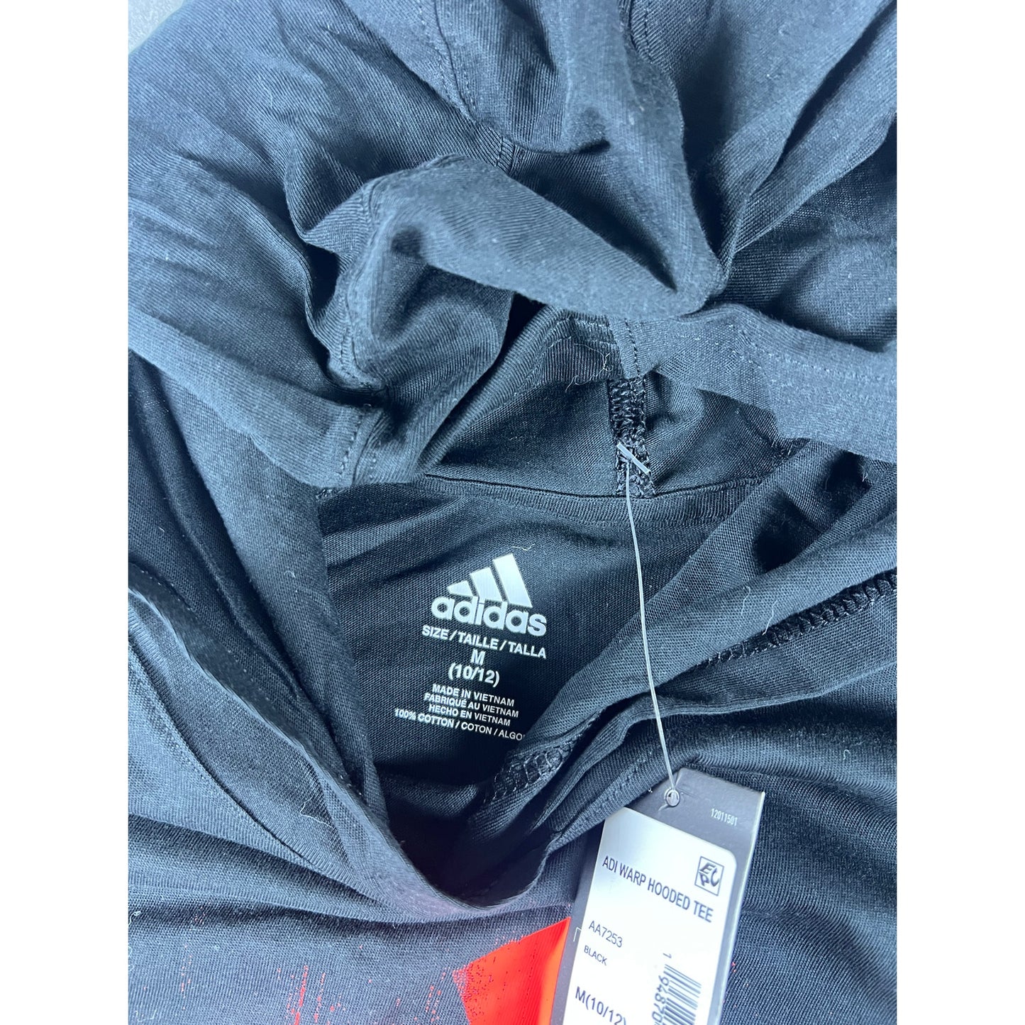 adidas Adi Warp Hooded Tee Youth - 10-12