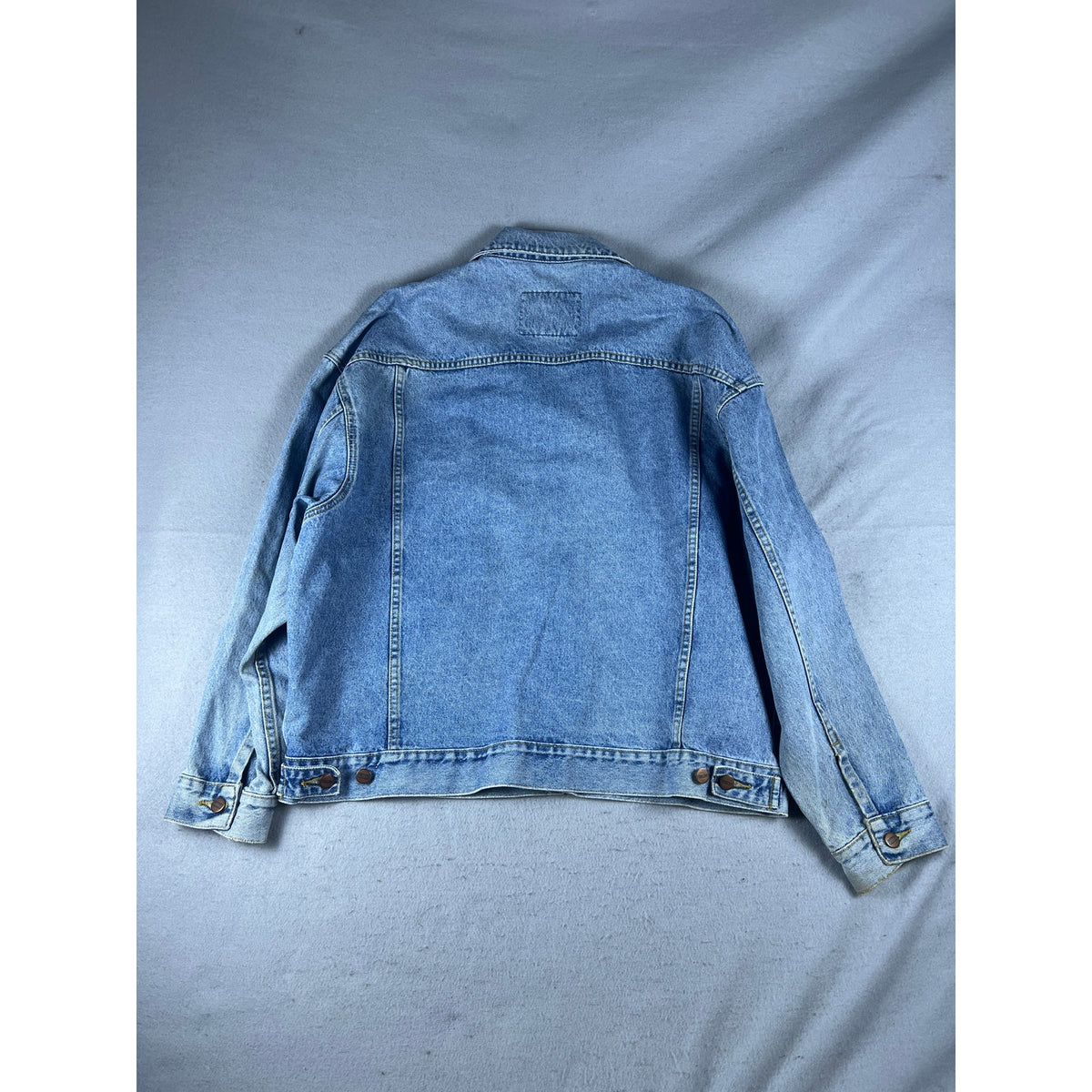 Vintage 90s Structure Denim Trucker Jacket - XL