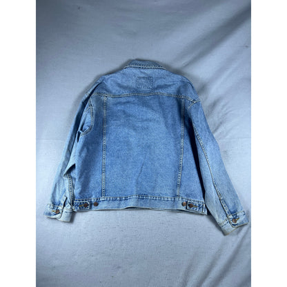Vintage 90s Structure Denim Trucker Jacket - XL