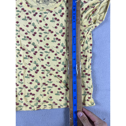 Faded Glory Cherry Print T-Shirt Girls - 7/8