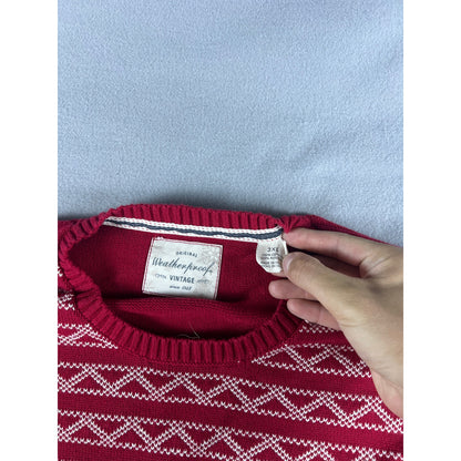 Weatherproof Vintage Nordic Fair Isle Sweater - 3XL
