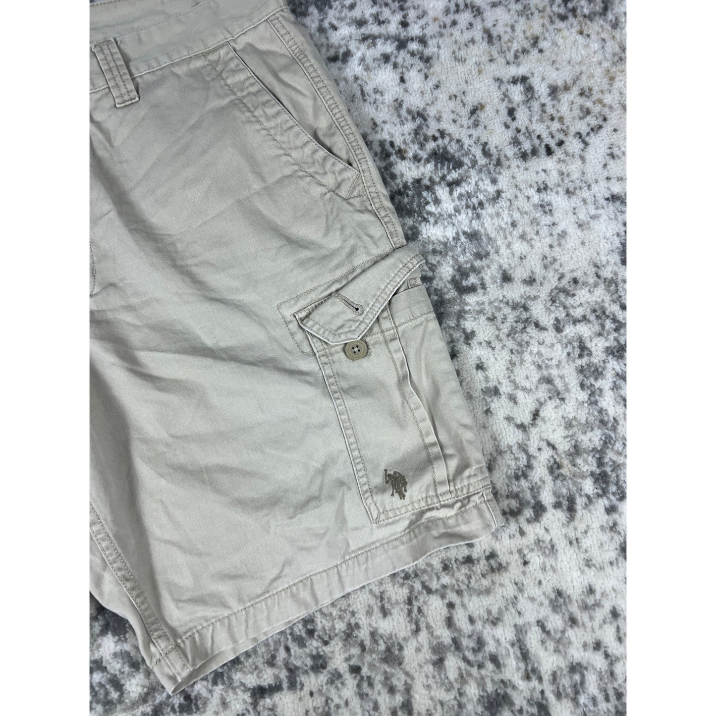 Vintage Tan U.S. Polo Assn. Cargo Shorts - 38