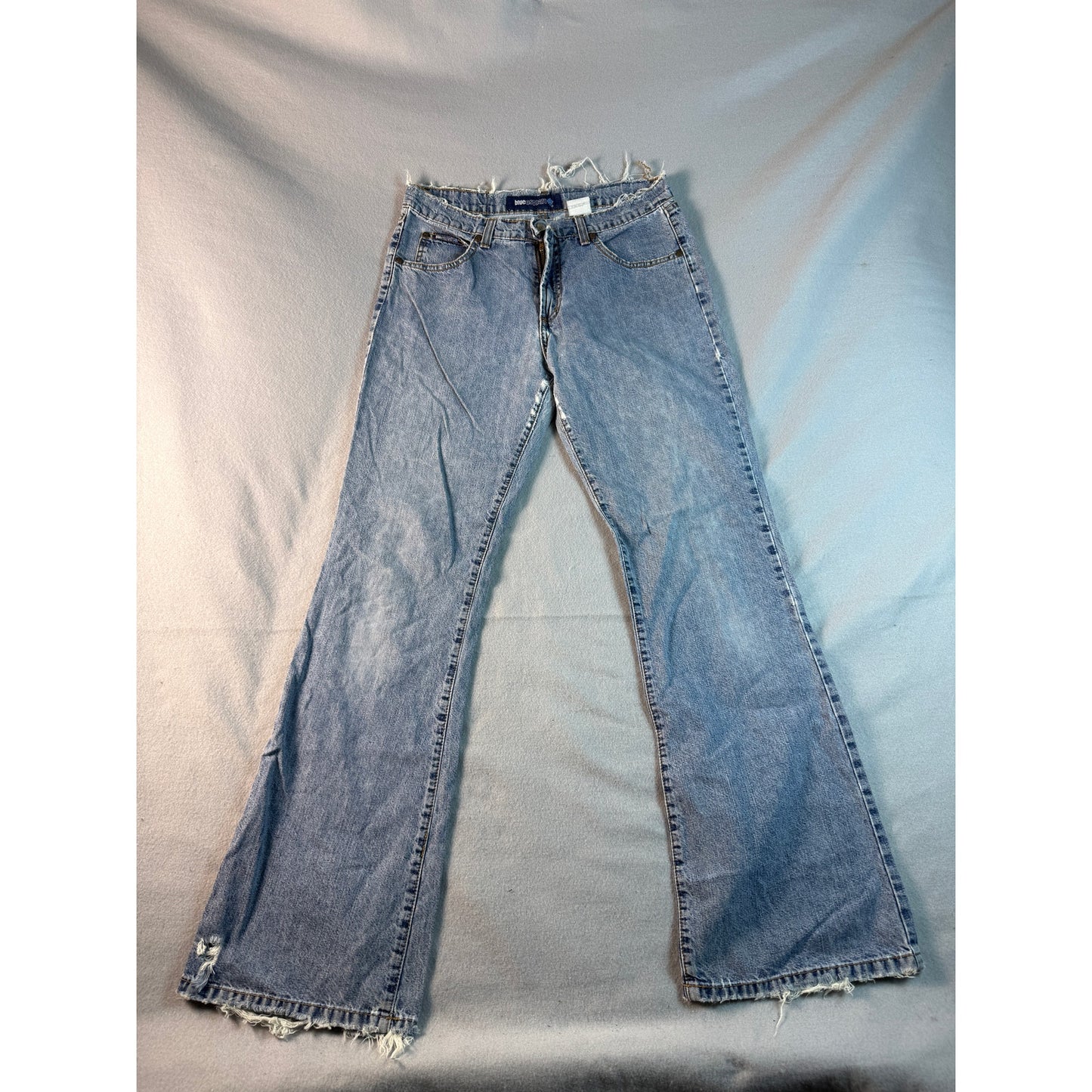 Vintage Y2K Blue Asphalt Flare Jeans - 9