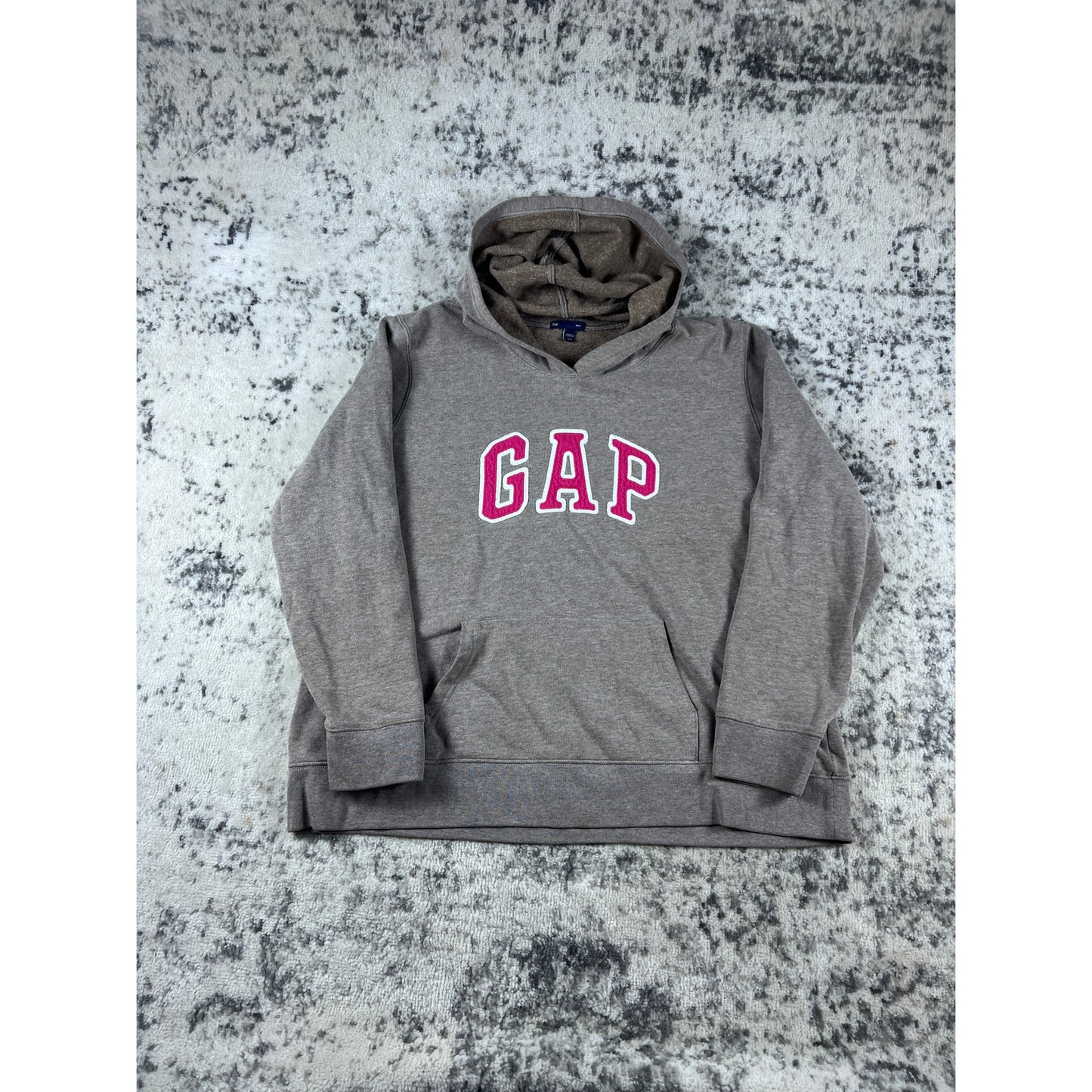 Brown GAP Spellout Hoodie - 2XL
