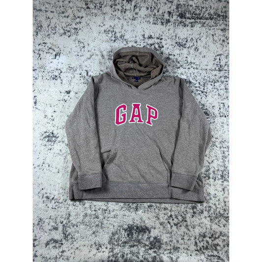 Brown GAP Spellout Hoodie - 2XL