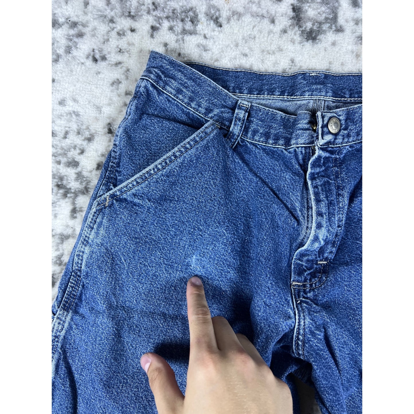 VTG Wrangler Blue Denim Shorts - 28