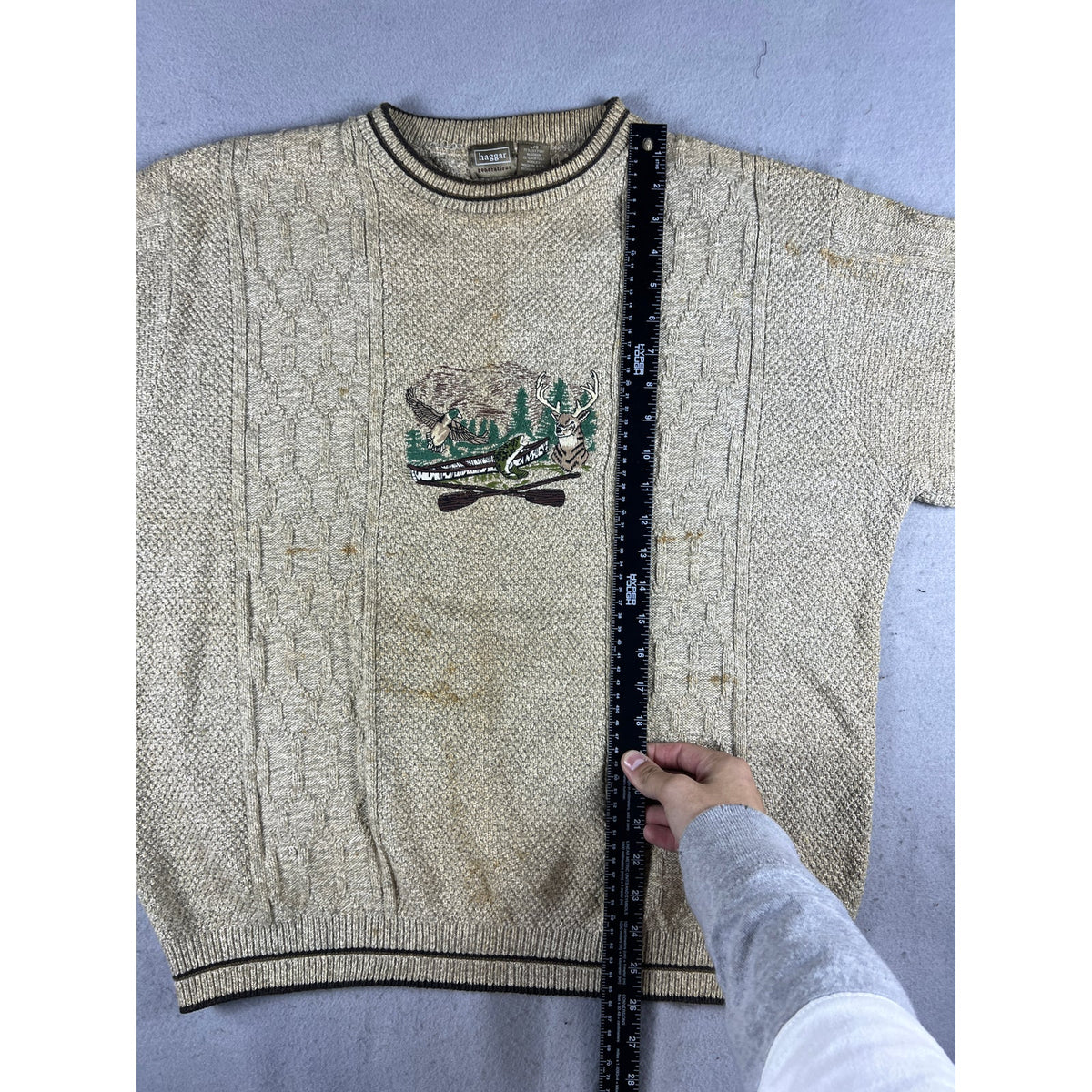 Vintage Haggar Wildlife Hunting Sweater - L
