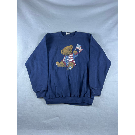 Vintage Cliff Engle Teddy Bear Sweatshirt - XL