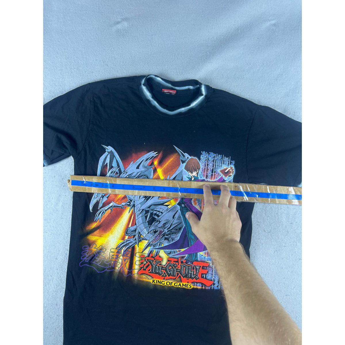 Vintage Yu-Gi-Oh Seto Kaiba Blue Eyes Dragon Tee - Youth L