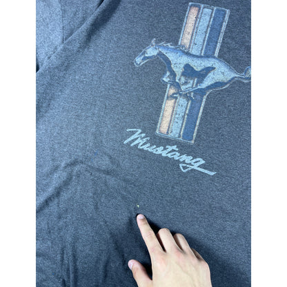 Vintage Grey Mustang Graphic T Shirt - XXL