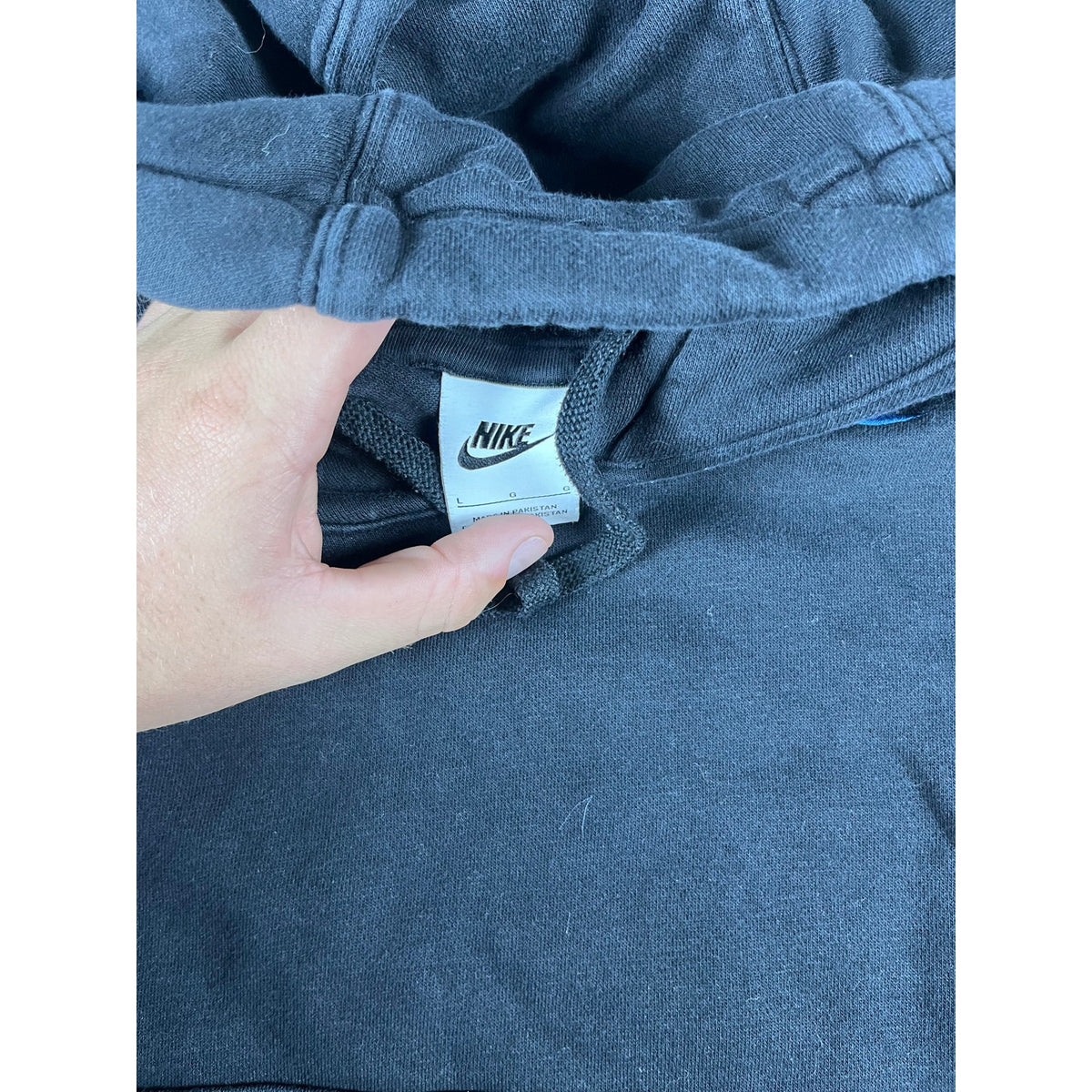 Nike Multi Logo Hoodie Sweatshirt - L
