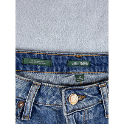 Wild Fable Mid Rise Midi Denim Shorts - 6