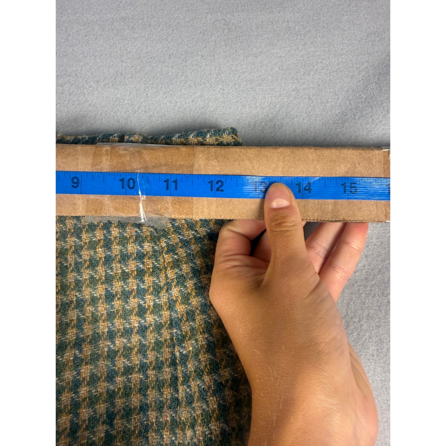 Vintage Houndstooth Tweed Skirt - S