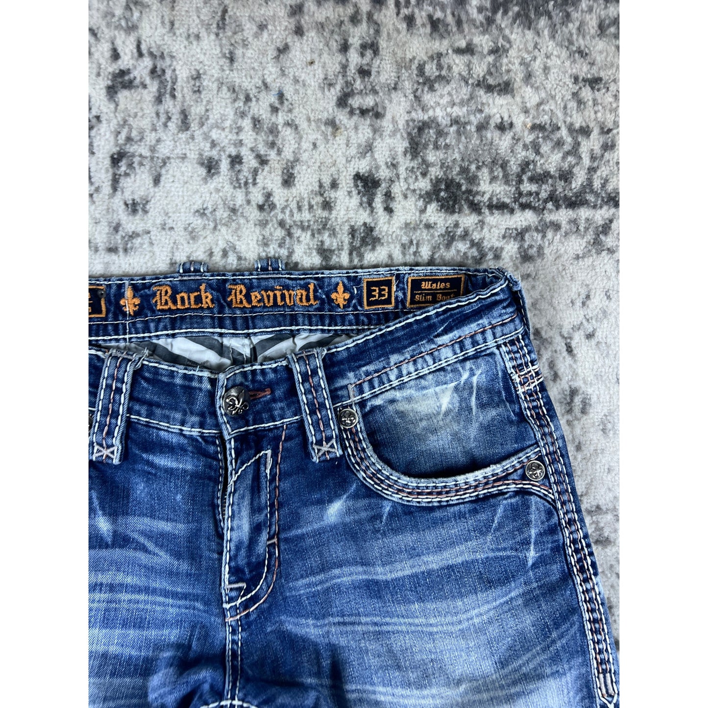 Rock Revival Wales Slim Boot Jeans - 33