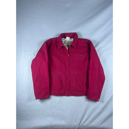 Vintage Ethyl Canvas Work Jacket Pinup Wild West Lining - L