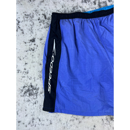 Vintage Light Blue Speedo Swim Trunks - XL