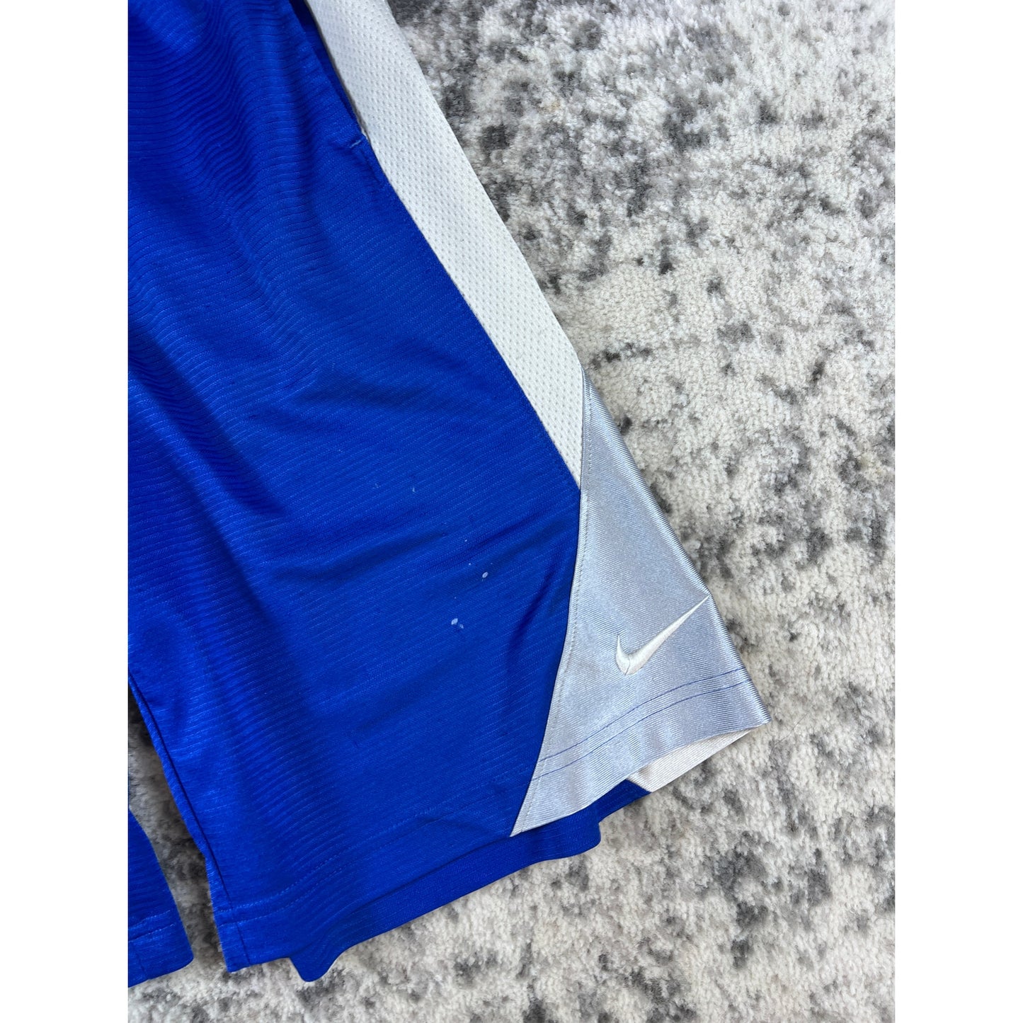Y2k Blue Nike Mesh Basketball Shorts - L