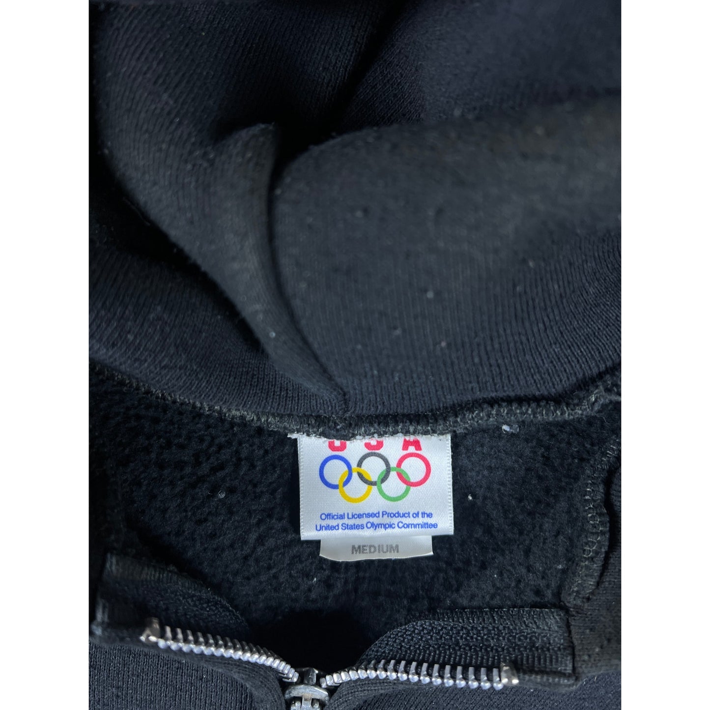 Vintage USA Olympics Full Zip Hoodie - M