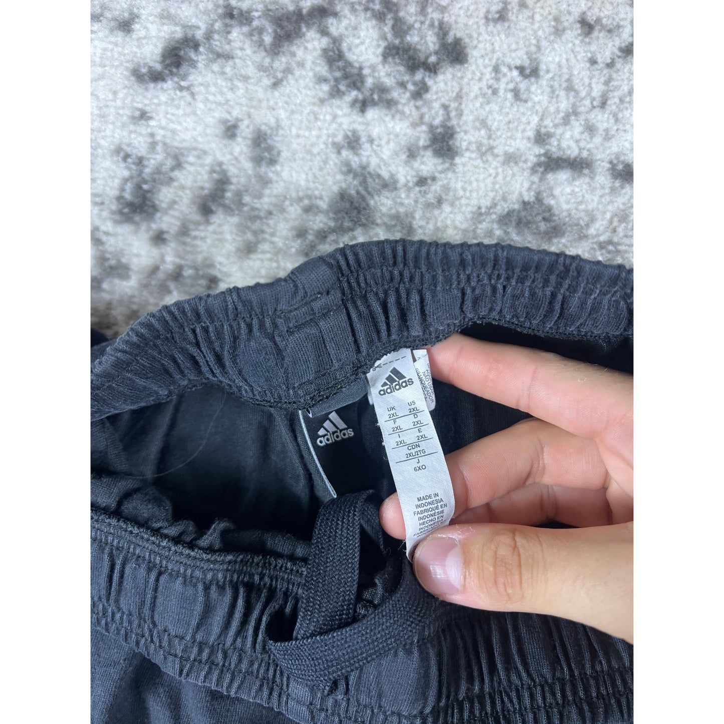 Black Adidas Cotton Shorts - 2XL