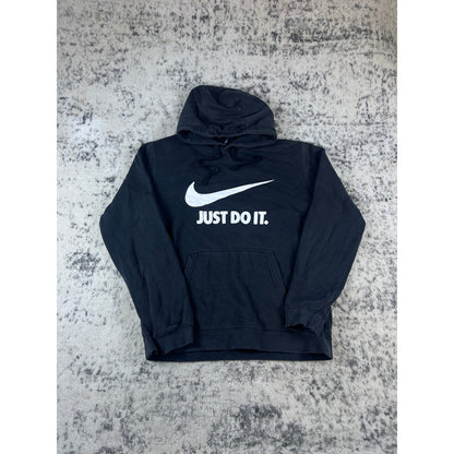 Black Nike Spellout Hoodie Mens - M