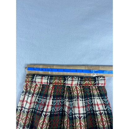 Vintage Plaid Woven Jacquard Skirt - 24