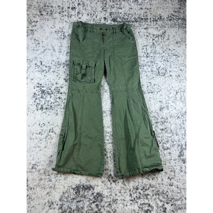 BDG Green Wide Leg Tactical Pants - 6