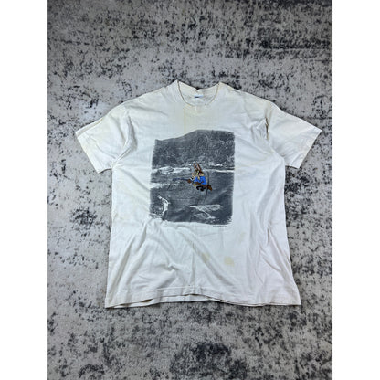 Vintage 1995 Wile E Coyote Fishing T-Shirt - XL