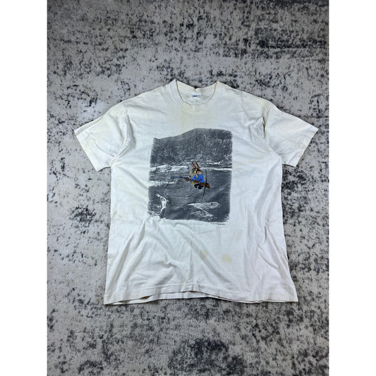 Vintage 1995 Wile E Coyote Fishing T-Shirt - XL