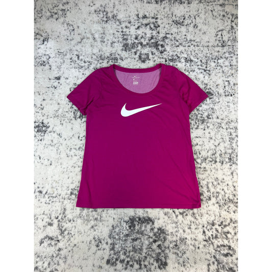 Purple Nike Center Swoosh Graphic Tee - M