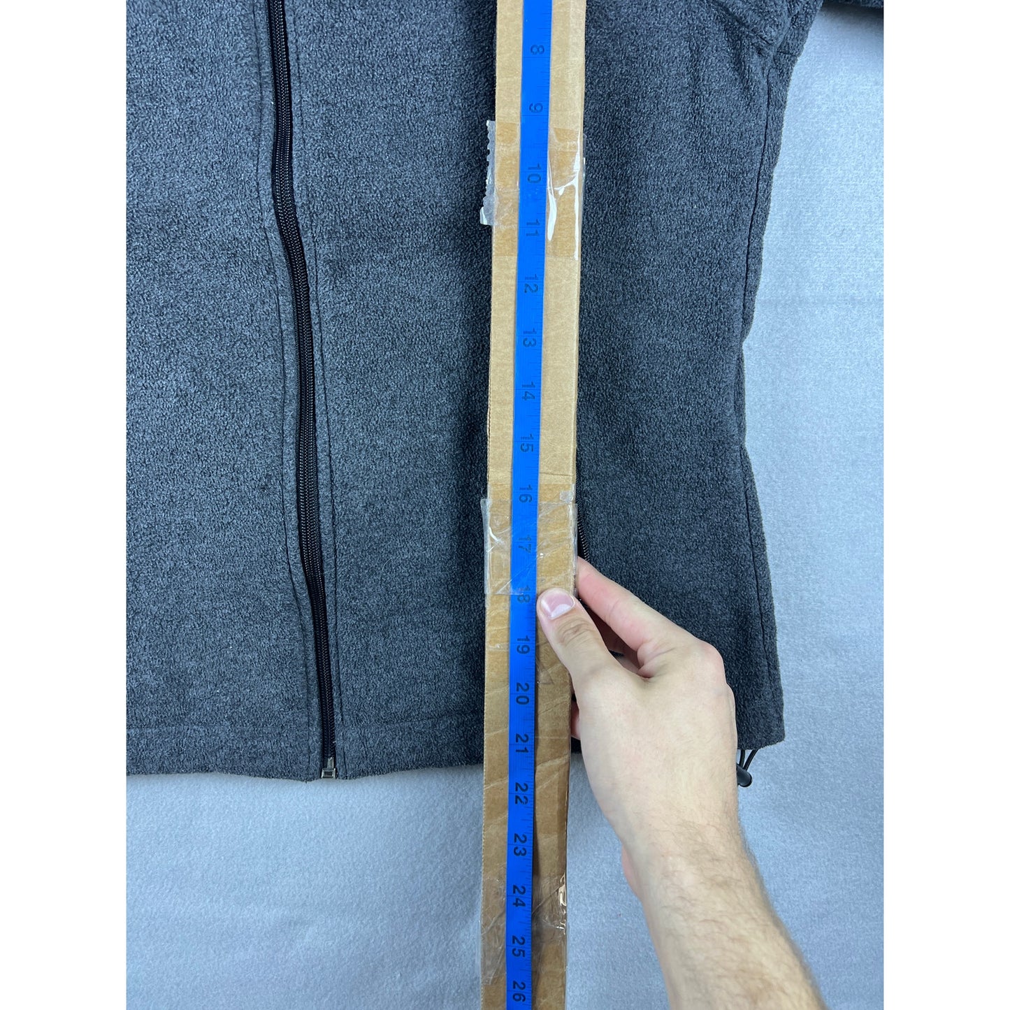 Columbia Gray Fleece Full Zip Jacket - M