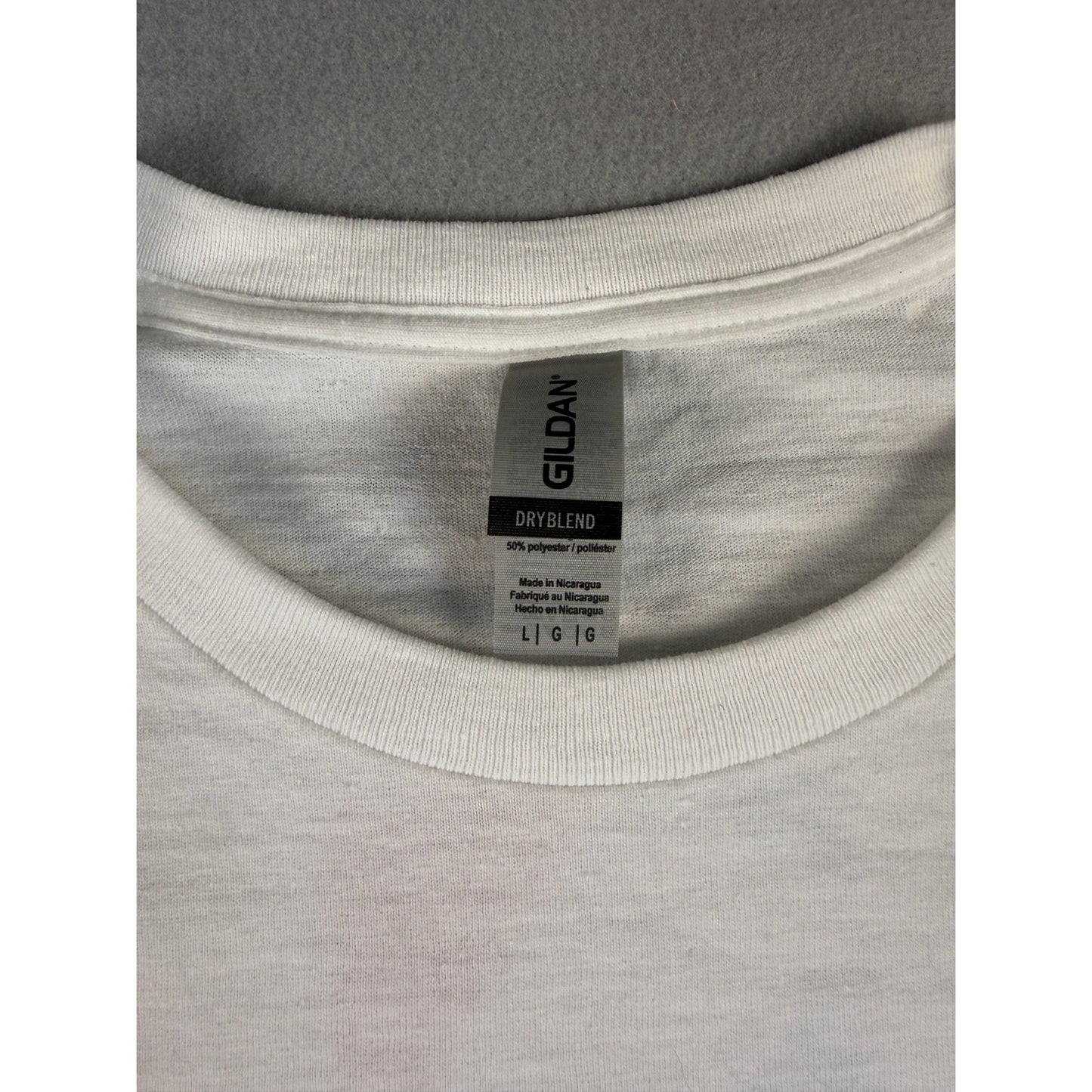 Sherwin Williams T-Shirt Mens L White Crew Neck Cover The Earth Graphics Print