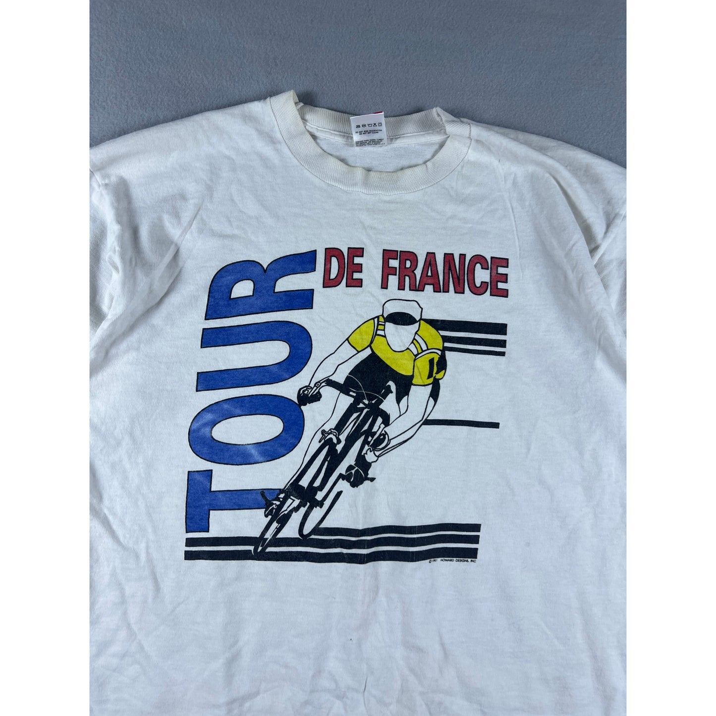 Vintage 90s Tour De France Cycling T Shirt - XL