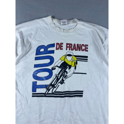 Vintage 90s Tour De France Cycling T Shirt - XL