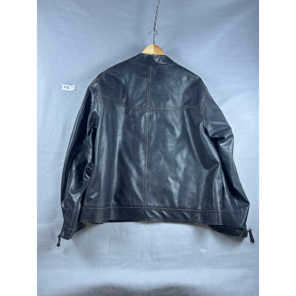 Arizona Faux Leather Biker Jacket - XL