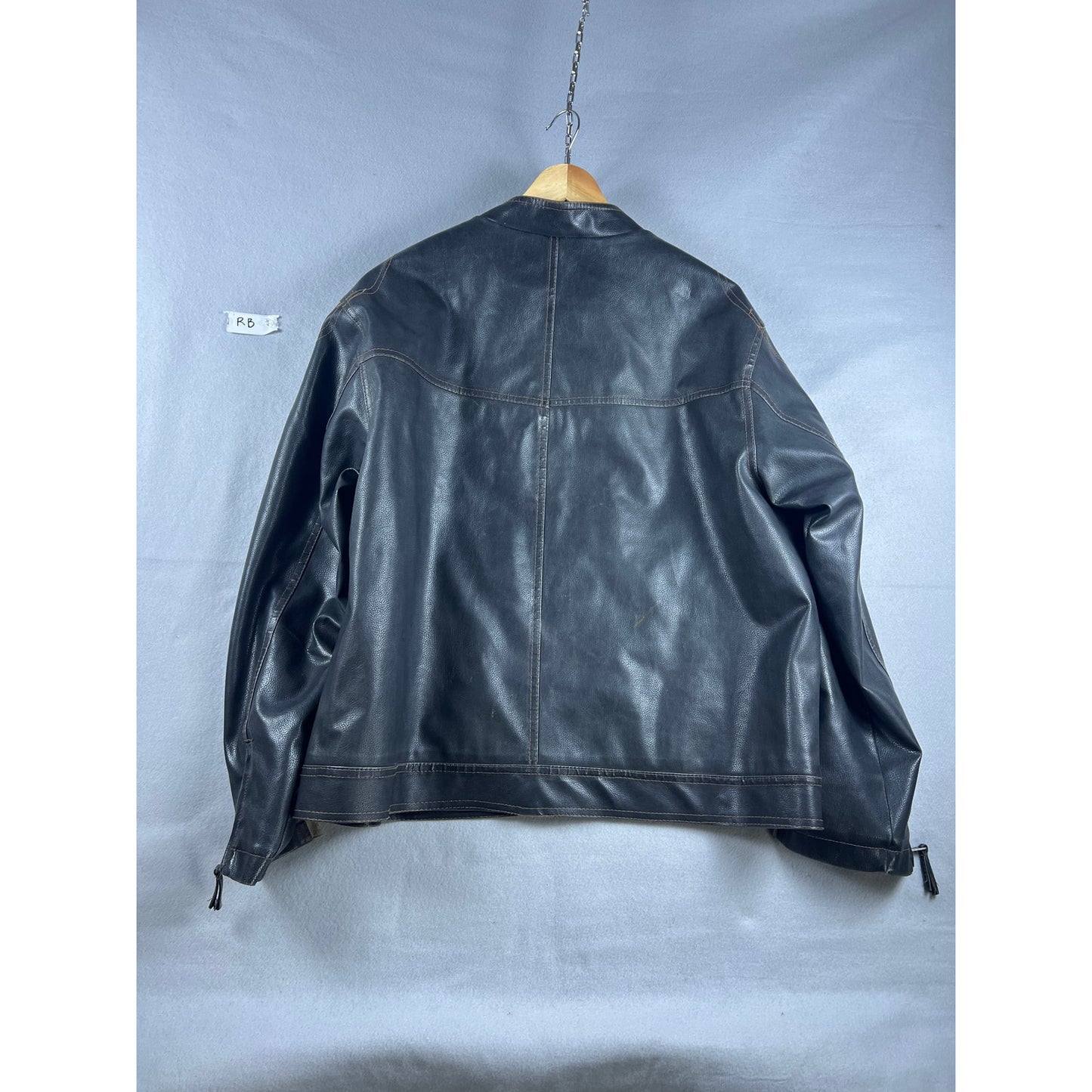 Arizona Faux Leather Biker Jacket - XL