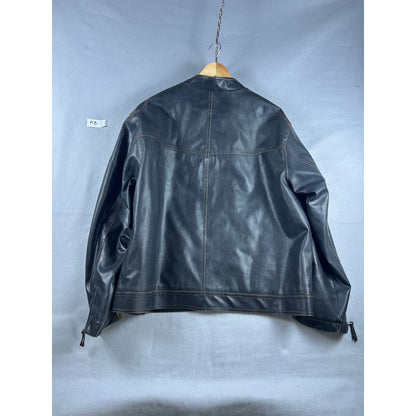 Arizona Faux Leather Biker Jacket - XL