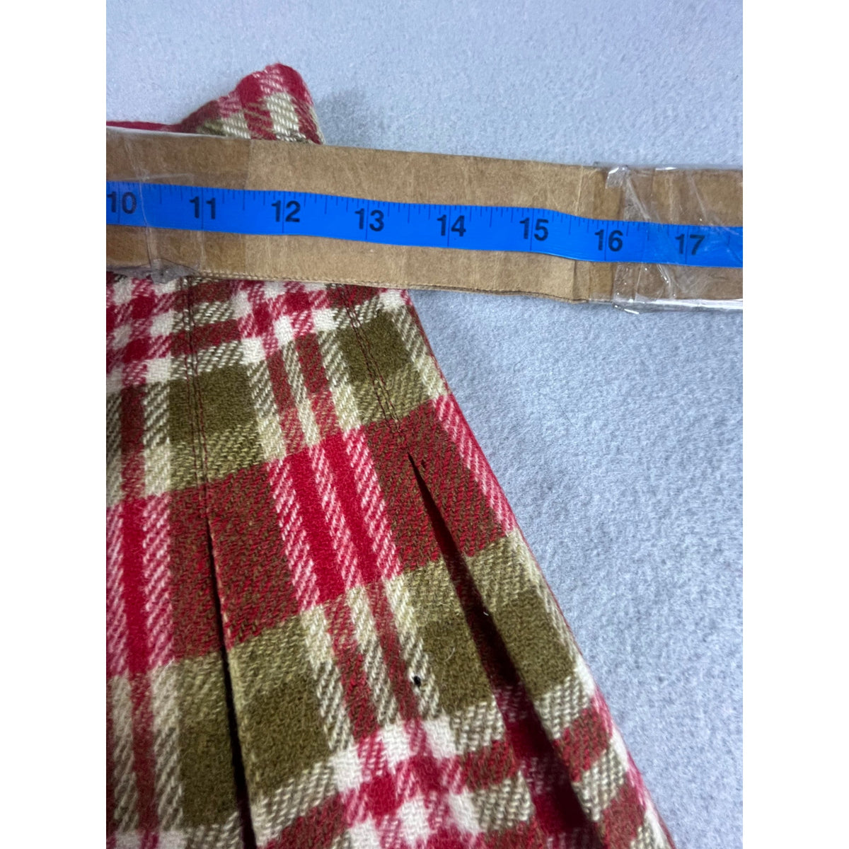 Vintage Wool Tartan Plaid Skirt - 24