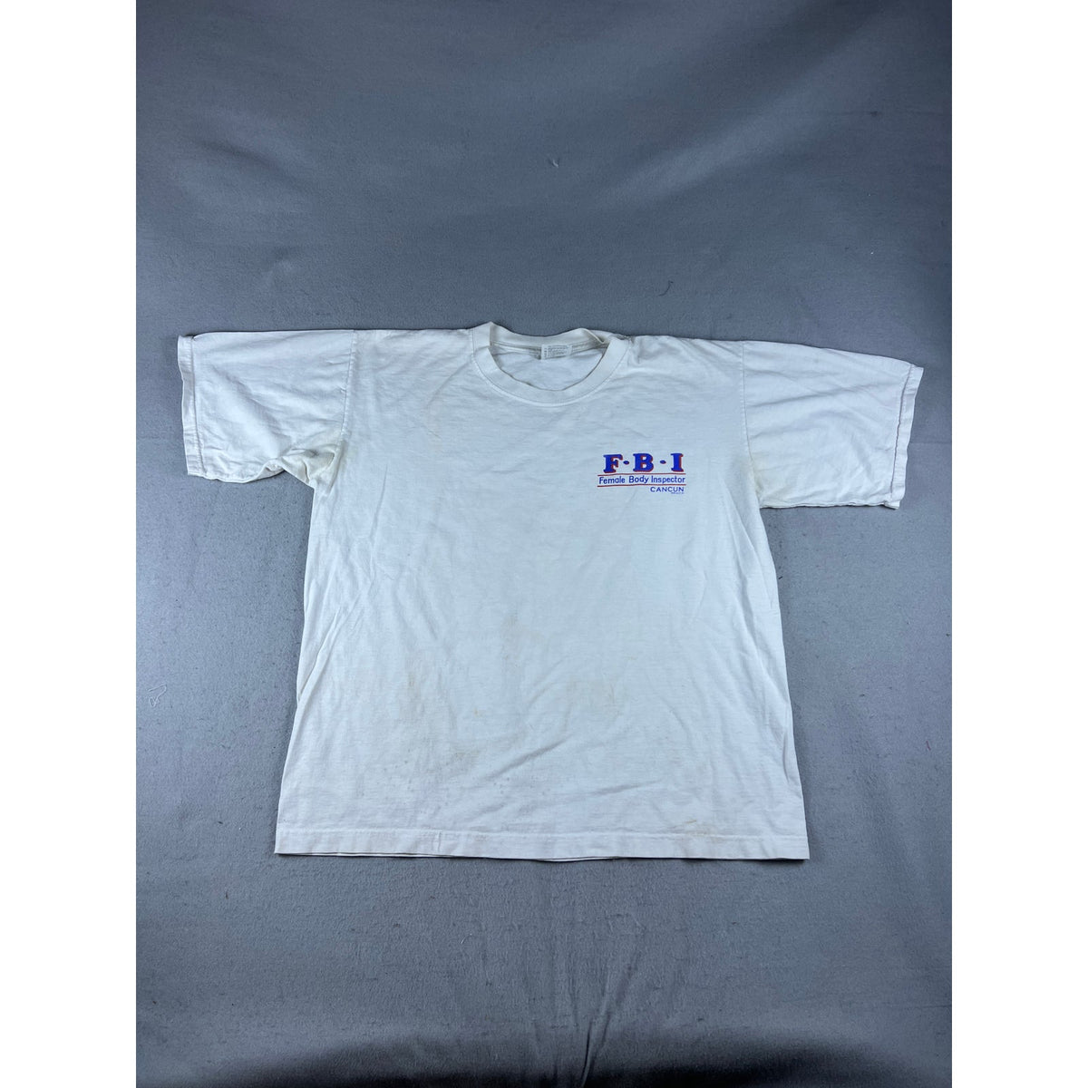 Vintage FBI Female Body Inspector T-Shirt - XL