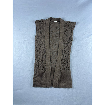 Vintage Daytrip Loose Knit Sweater Vest - M
