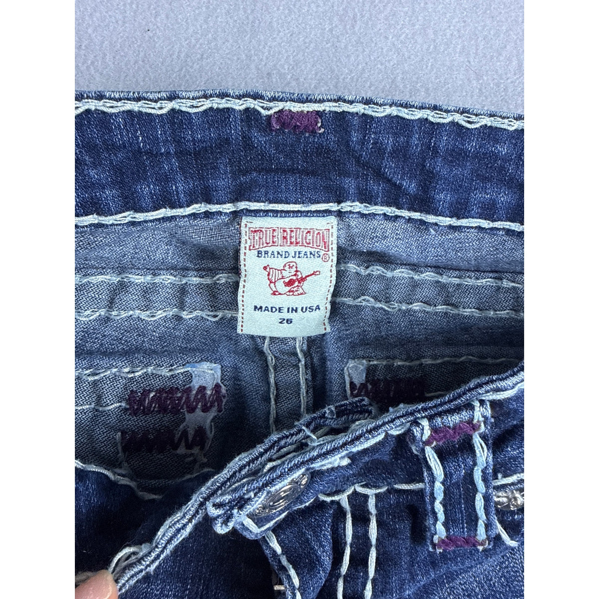 True Religion Julie Super T Super Skinny Low Rise Jeans - 26