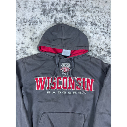 Grey Wisconsin Badgers Hoodie - S