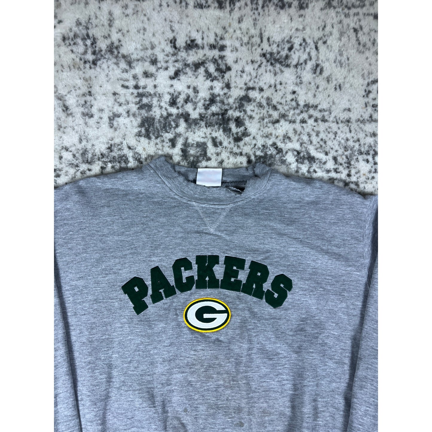VTG Green Bay Packers Spellout Crewneck - XL
