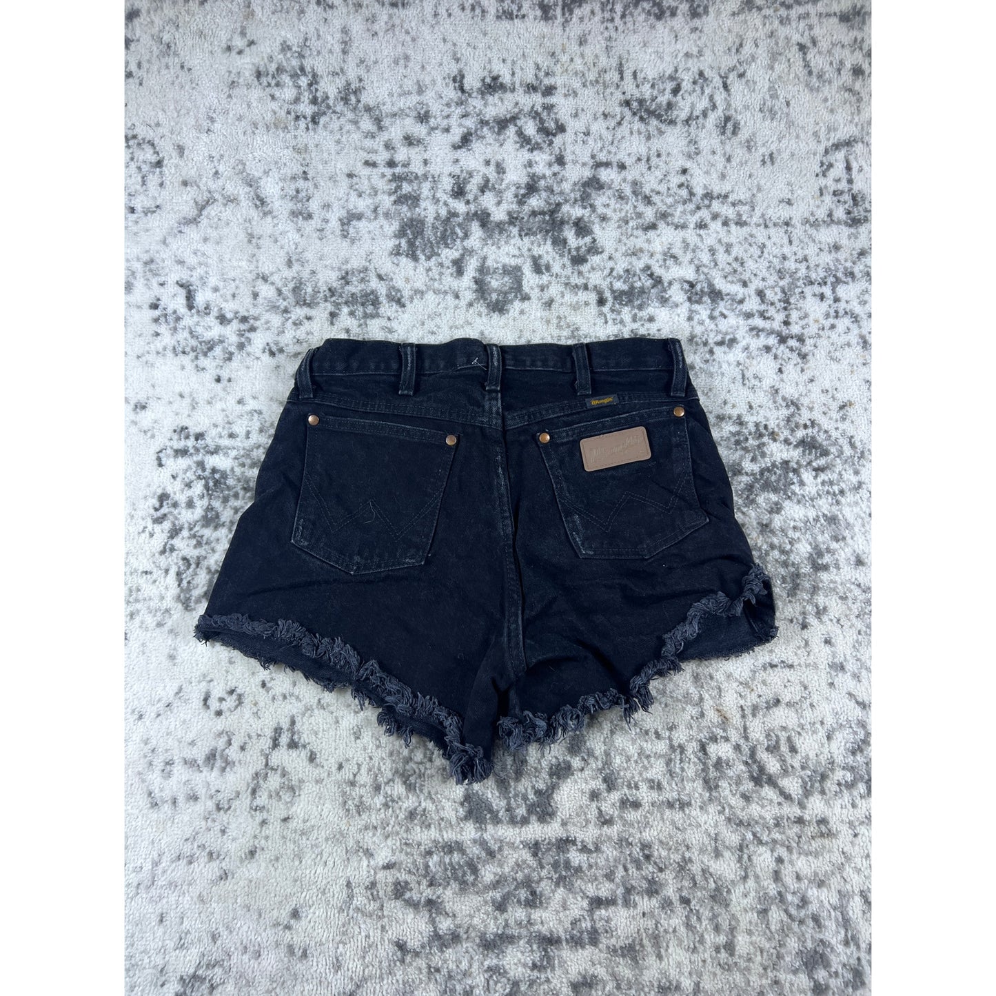 Wrangler Black Denim Shorts Womens - 28