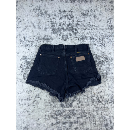 Wrangler Black Denim Shorts Womens - 28