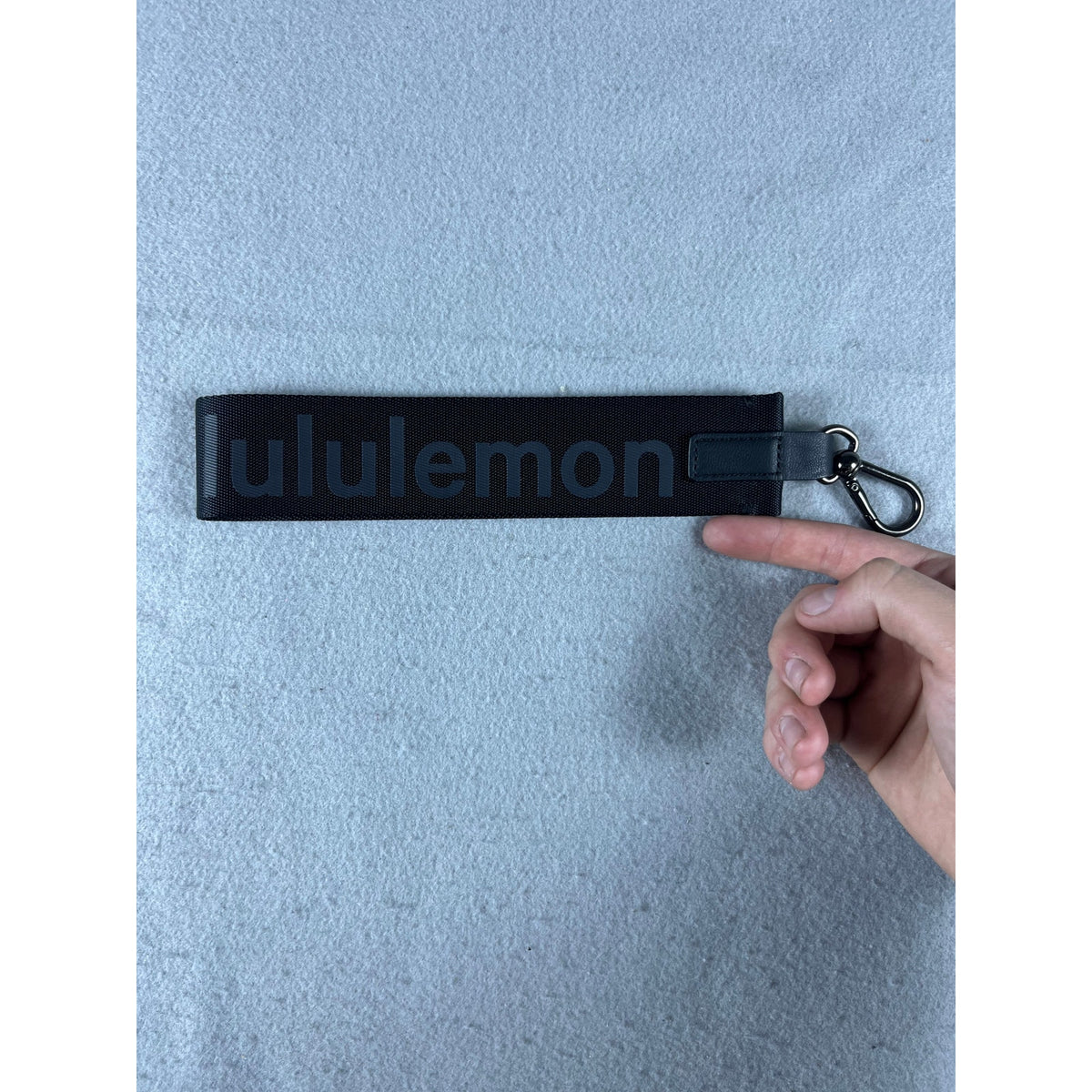 Lululemon Never Lost Keychain Clip & Strap Webbing Logo