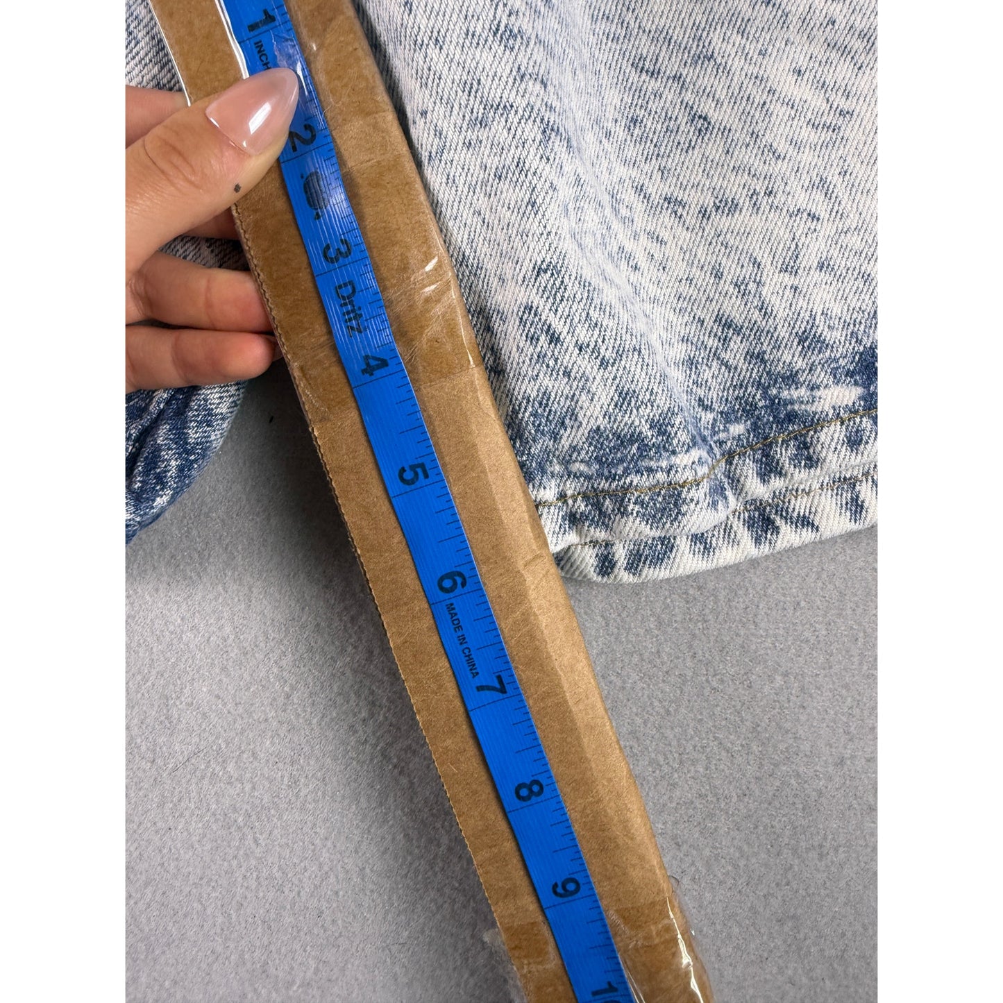 Vintage Bristol Blues Acid Wash Denim Shorts - 36