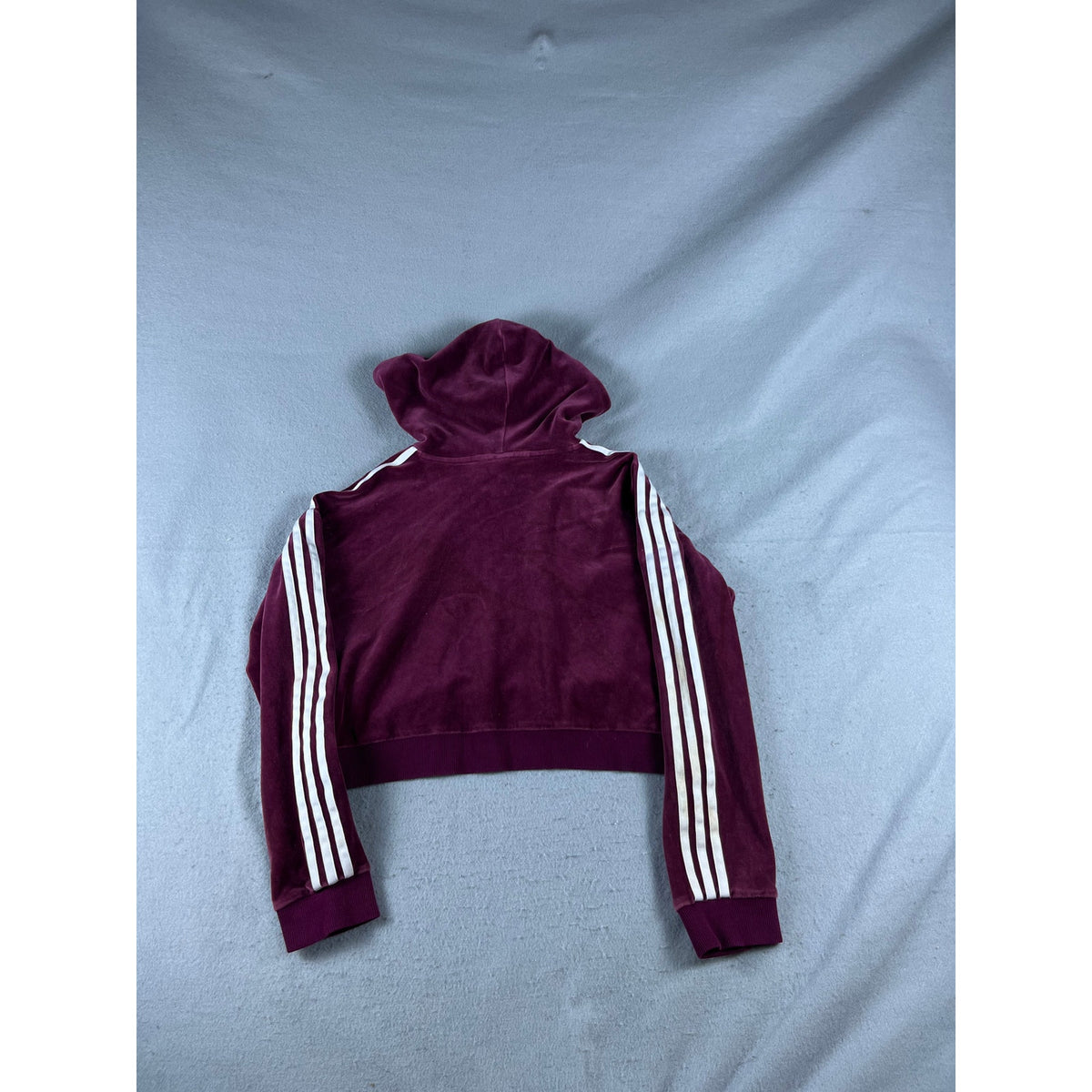 Y2K Adidas Velour Cropped Hoodie - 6