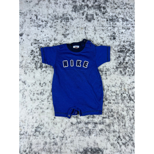 Vintage Nike Athletics 3-6m Outfit 100% cotton Navy Blue 90s