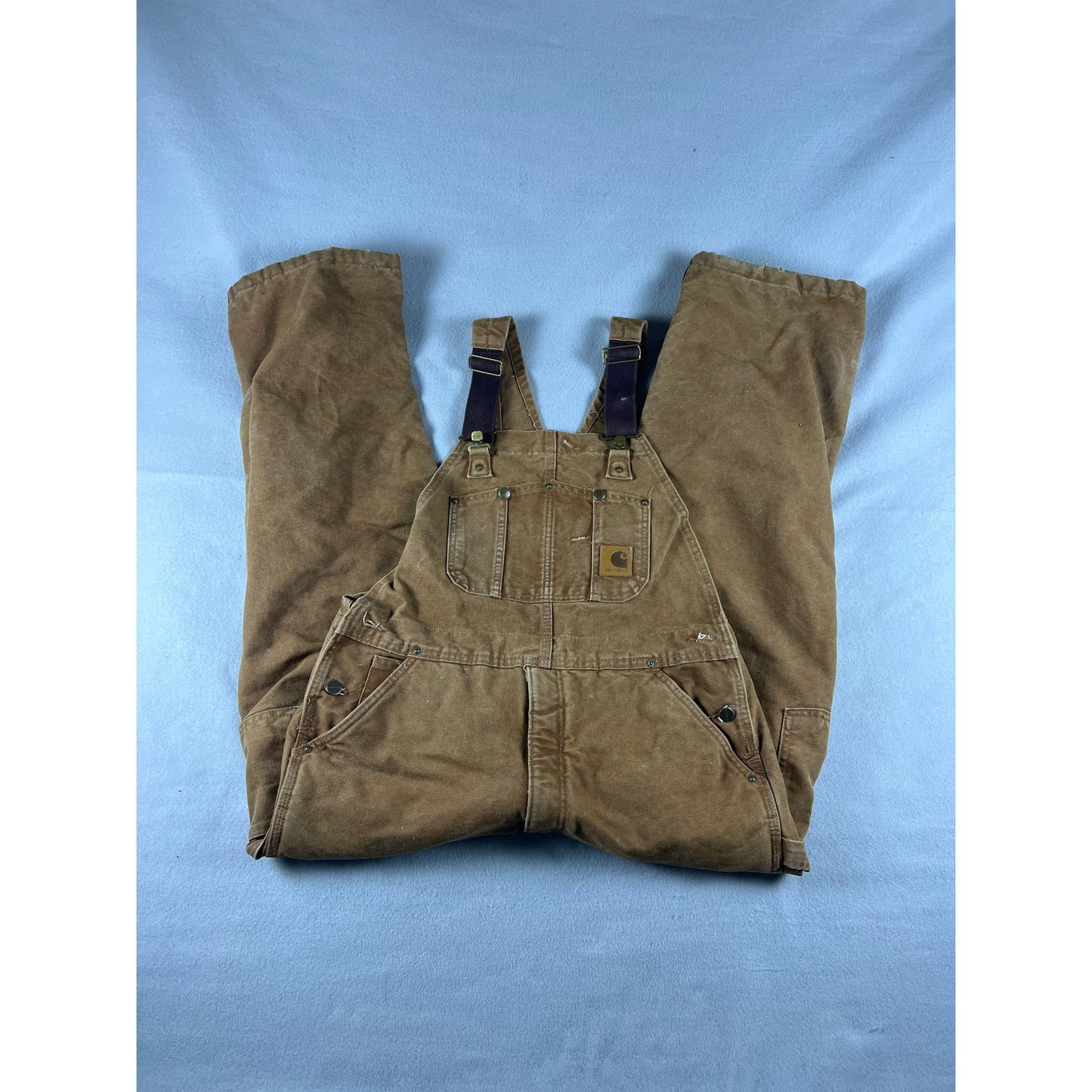 Carhartt Washed Duck Insulated Bib Overall - M